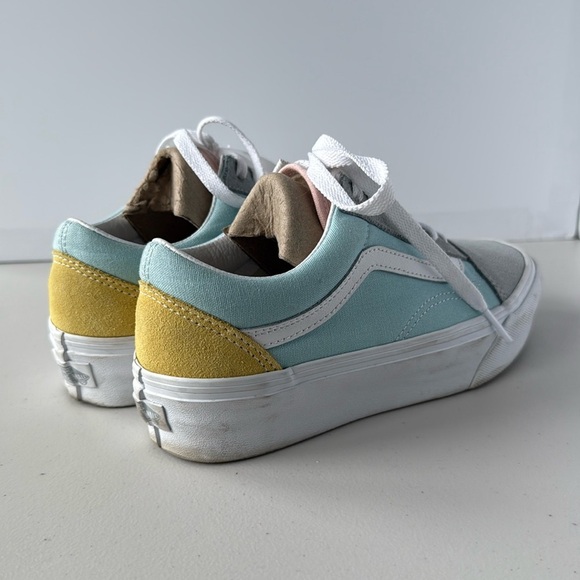 Vans Old Skool Pastel Colorblock Platform Shoes - Picture 5 of 16